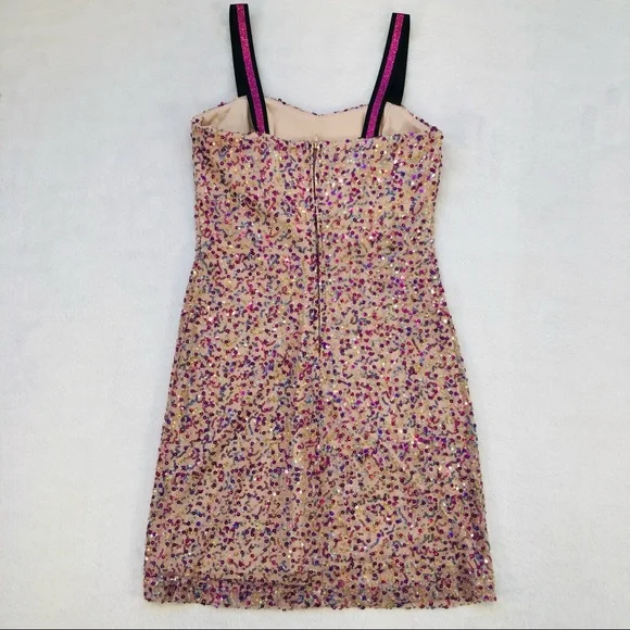 Tweeze Me, Colorful Sequin Mini Dress, Size 5 - Picture 5 of 16